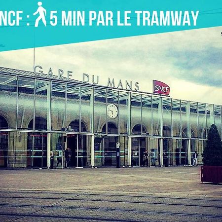 ルマンTramway 12 Rdc Jaures Cosy Proche Gareアパートメント エクステリア 写真